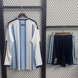 Argentina 2026 Home Long Sleeve Jersey and Short Kit
