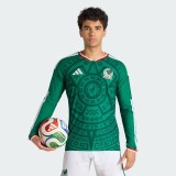 Player Version Mexico 2026 Home Long Sleeve Authentic Jersey