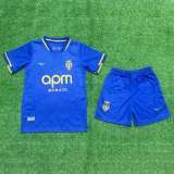 Kids AS Monaco 25/26 Away Jersey and Short Kit