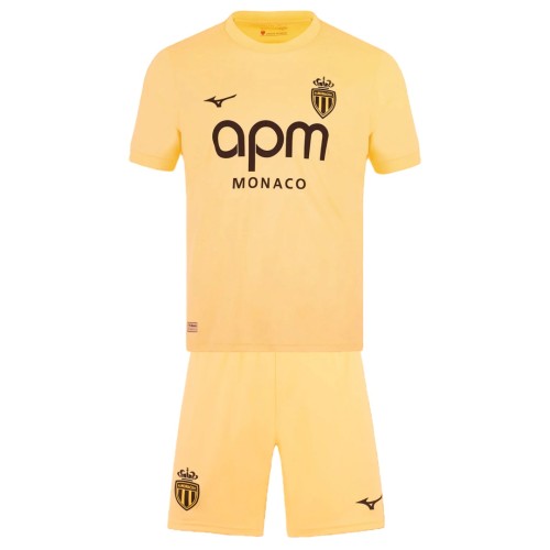 Kids AS Monaco 25/26 Third Jersey and Short Kit