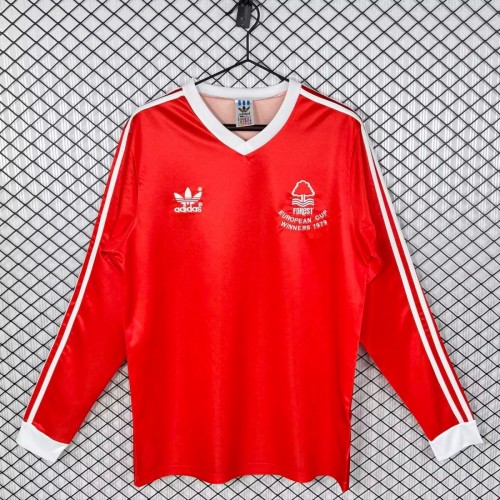 Nottingham Forest 1979 Home Long Sleeve Retro Jersey
