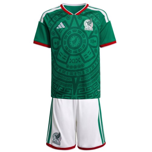 Kids Mexico 2026 Home Jersey and Short Kit