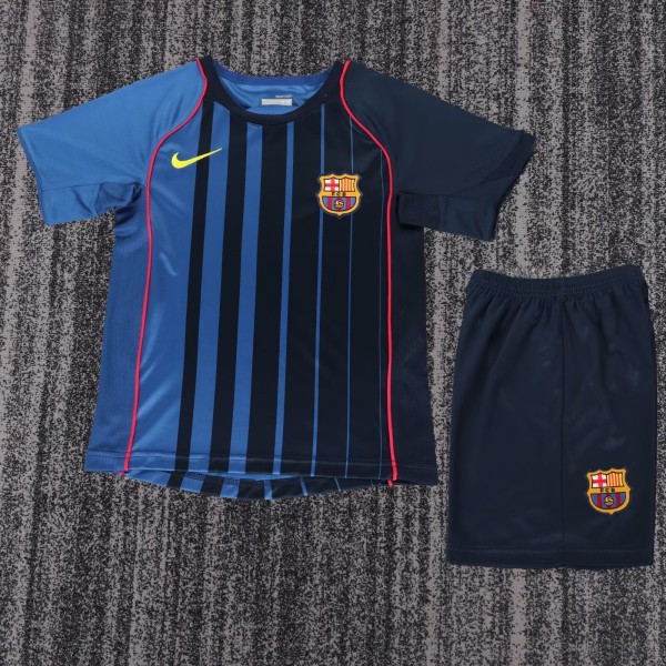 Kids Barcelona 2004/2005 Away Retro Kit