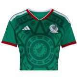 Thai Version Women's Mexico 2026 Home Cropped Jersey