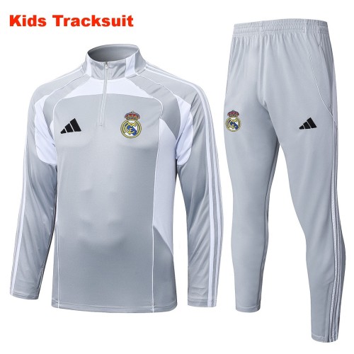 Kids Real Madrid 25/26 Half-Zip Training Sweatshirt and Pants Set E25182