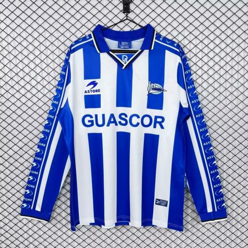 Deportivo Alavés 1998/1999 Home Long Sleeve Retro Jersey