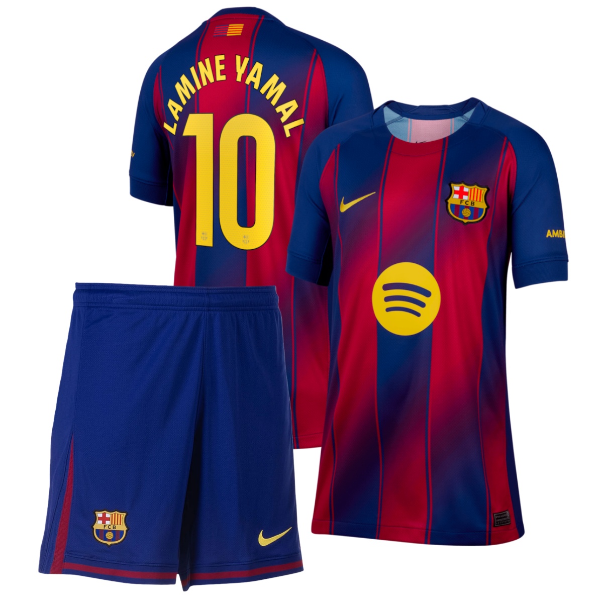 US$ 11.39 - (On Sale) Kids Barcelona 25/26 Home Kit with Lamine