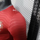 Player Version Portugal 2026 Home Long Sleeve Authentic Jersey