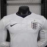 Player Version England 2026 Home Long Sleeve Authentic Jersey