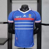 Player Version France 1998 World Cup Home Retro Jersey
