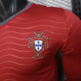 Player Version Portugal 2026 Home Long Sleeve Authentic Jersey