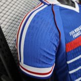 Player Version France 1998 World Cup Home Retro Jersey