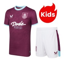 Kids Burnley FC 25/26 Home Jersey and Short Kit