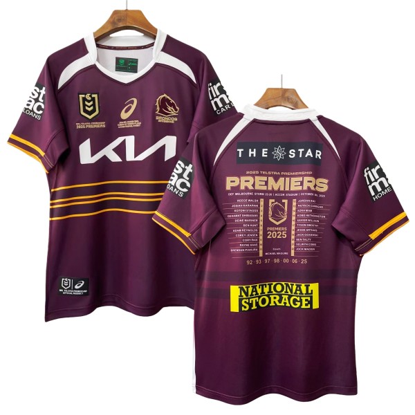 Brisbane Broncos 2025 Mens Premiers Rugby Jersey