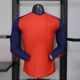 Player Version Spain 2026 Home Long Sleeve Authentic Jersey