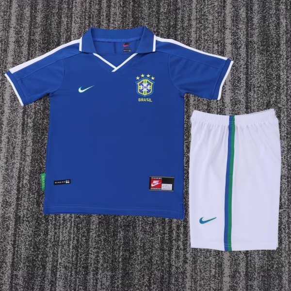 Kids Brazil 1997/1998 Away Retro Kit