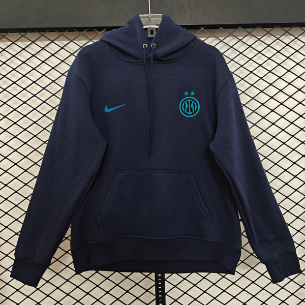 Inter Milan 25/26 Team Hoodie Dark Blue