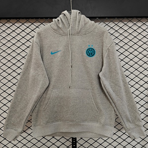 Inter Milan 25/26 Team Hoodie Grey