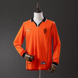 Netherlands 1998/2000 Home Long Sleeve Retro Jersey