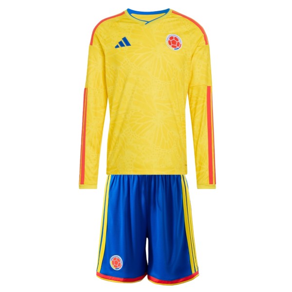 Kids Colombia 2026 Home Long Sleeve Jersey and Short Kit