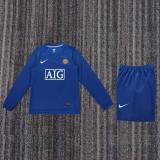 Kids MUFC 2008/2009 Third Long Sleeve Retro Kit