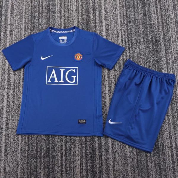 Kids MUFC 2008/2009 Third Retro Kit