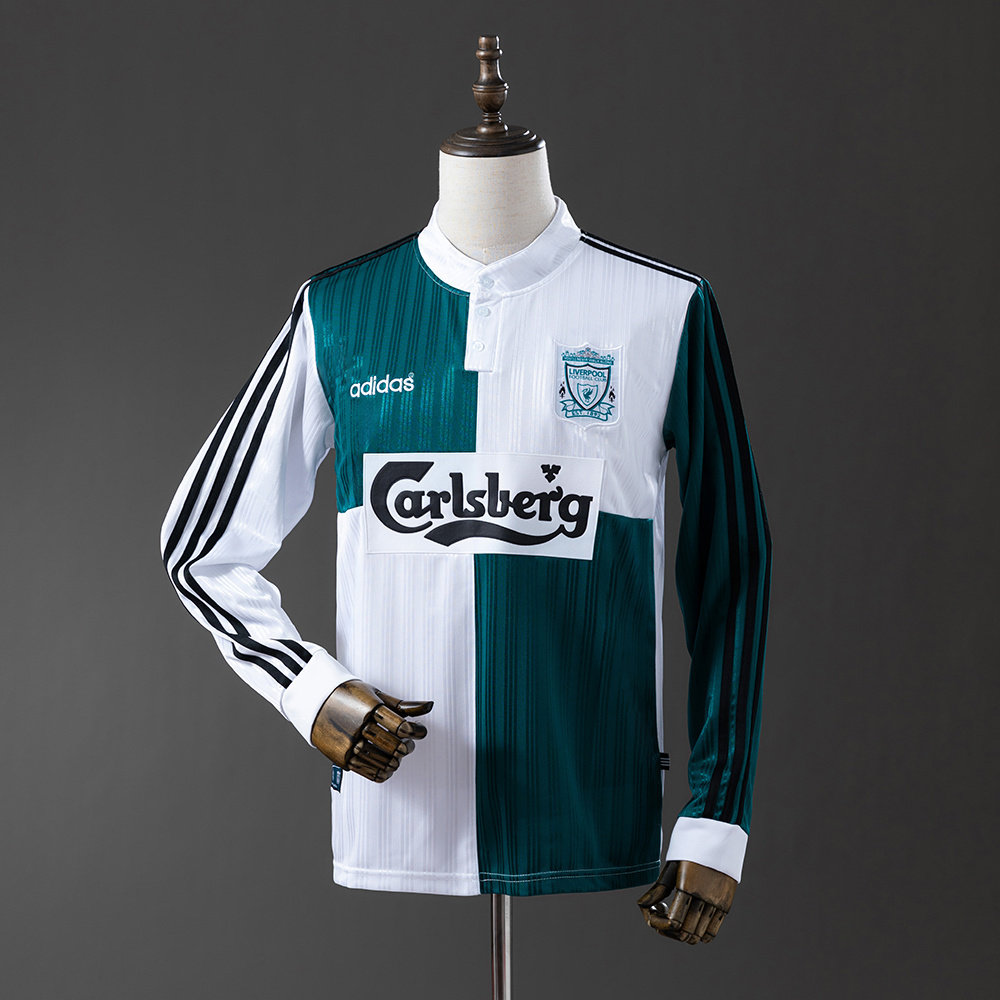 US$ 22.99 - Liverpool 1995/1996 Away Long Sleeve Retro Jersey - m
