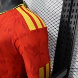 Player Version Belgium 2026 Home Long Sleeve Authentic Jersey
