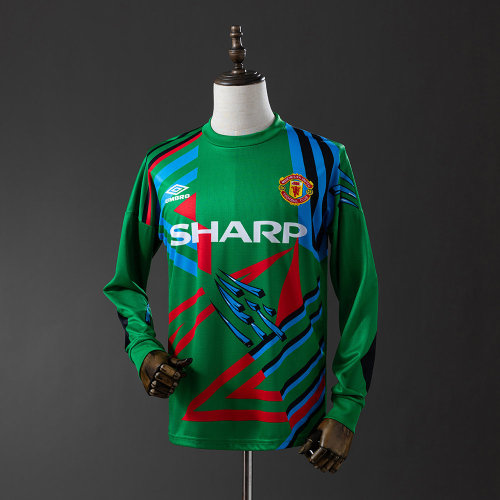 MUFC 1992/1993 Goalkeeper Long Sleeve Retro Jersey