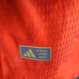Player Version Belgium 2026 Home Long Sleeve Authentic Jersey