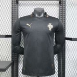 Player Version Portugal 2026 Black Panther Pro Long Sleeve Jersey