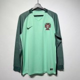 Portugal 2016 Euro Away Long Sleeve Retro Jersey