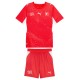 Kids Switzerland 2026 Home Jersey and Short Kit