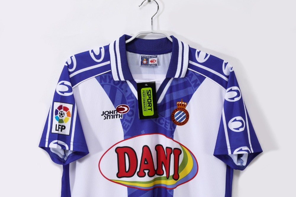 Maillot Espanyol Tamudo 1999-2000, Numéro 23, Taille L – Vintage