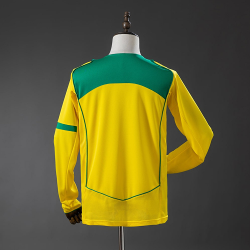 Brazil 2004/2006 Home Long Sleeve Retro Jersey