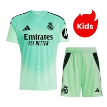 Kids Real Madrid 25/26 Goalkeeper Jersey and Short Kit