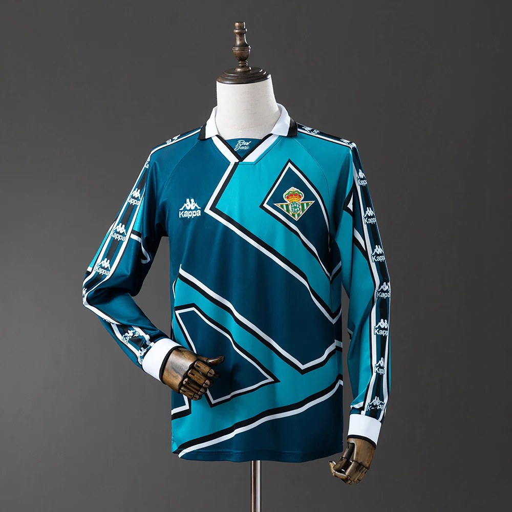US$ 22.99 - Real Betis 1995/1997 Away Long Sleeve Retro Jersey - m
