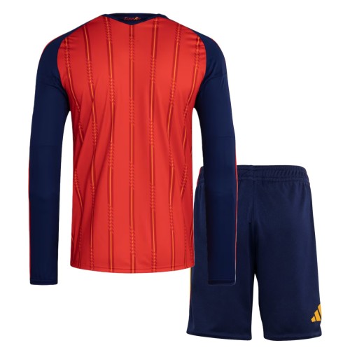 Spain 2026 Home Long Sleeve Jersey and Short Kit
