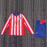 Kids Atlético Madrid 2004/2005 Home Long Sleeve Retro Kit
