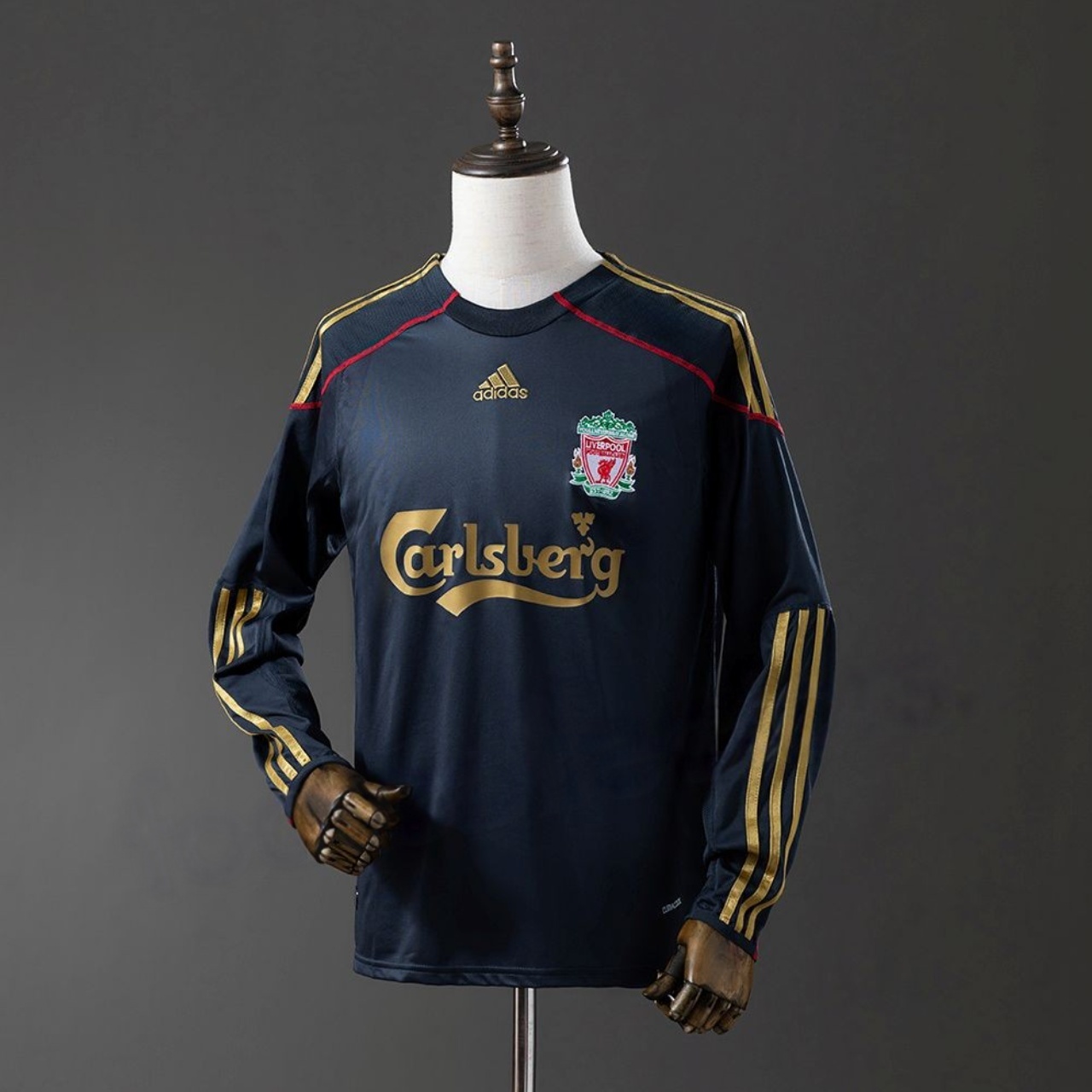 US$ 22.99 - Liverpool 2009/2010 Away Long Sleeve Retro Jersey - m