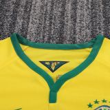 Kids Brazil 2014 World Cup Home Retro Kit
