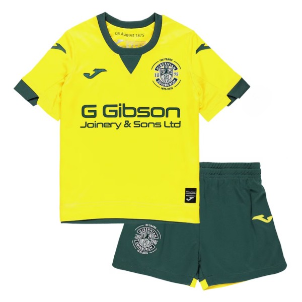 Kids Hibernian 25/26 Away Jersey and Short Kit