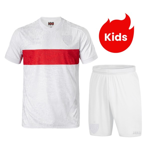 Kids VfB Stuttgart 25/26 100 years Jersey and Short Kit