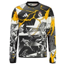Thai Version Real Madrid 25/26 Marvel Long Sleeve Jersey