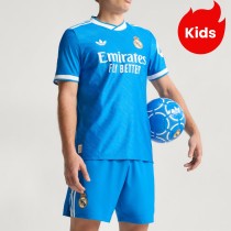 Player Version Kids Real Madrid 25/26 Third Authentic Kit