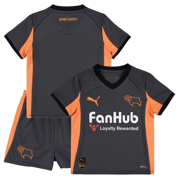 Kids Derby County 25/26 Away Jersey and Short Kit