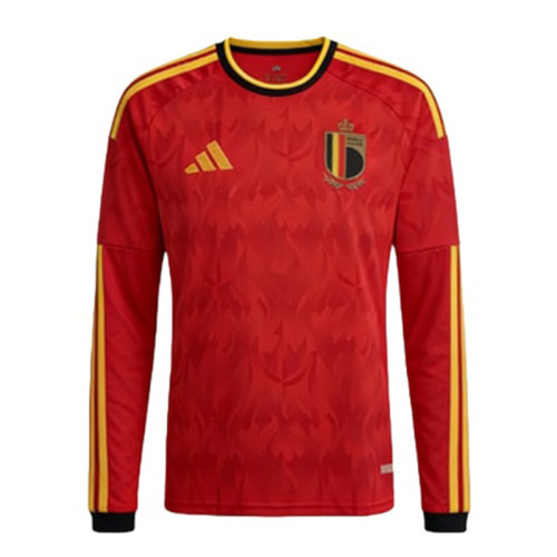 Thai Version Belgium 2026 Home Long Sleeve Jersey
