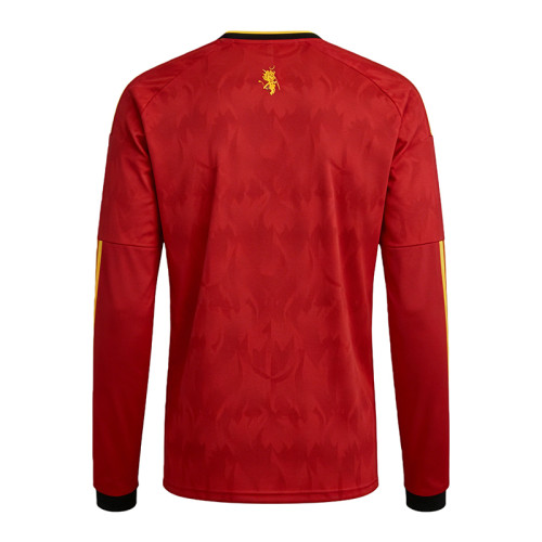 Thai Version Belgium 2026 Home Long Sleeve Jersey