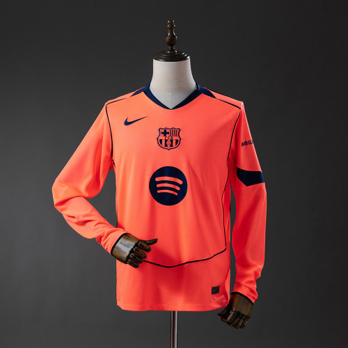 Thai Version Barcelona 25/26 Third Long Sleeve Jersey