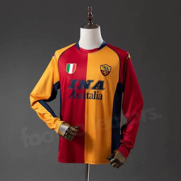 AS Roma 2001/2002 European Retro Long Sleeve Jersey